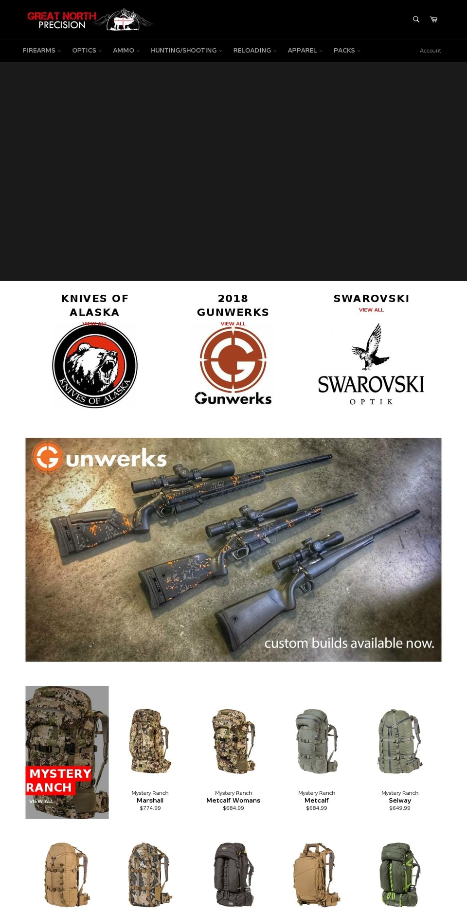 grouseriver.com shopify website screenshot