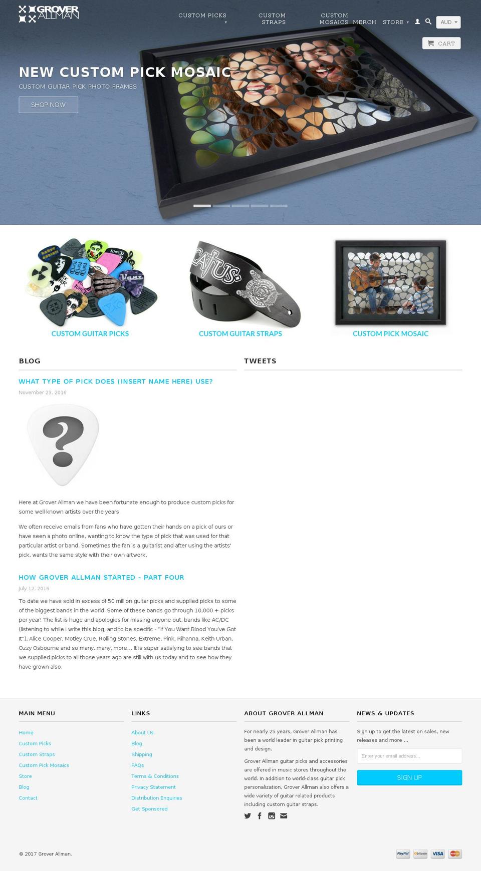 groverallman.com.au shopify website screenshot