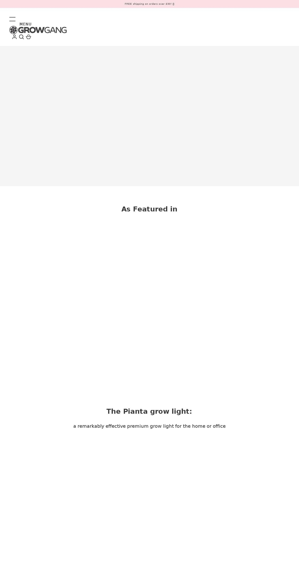 grow-gang.com shopify website screenshot