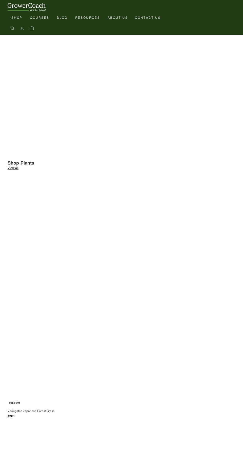 growercoach.com shopify website screenshot