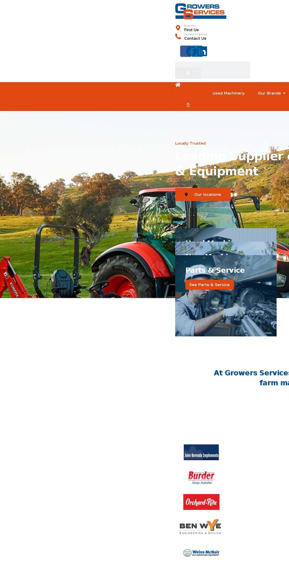 growersservices.com.au shopify website screenshot