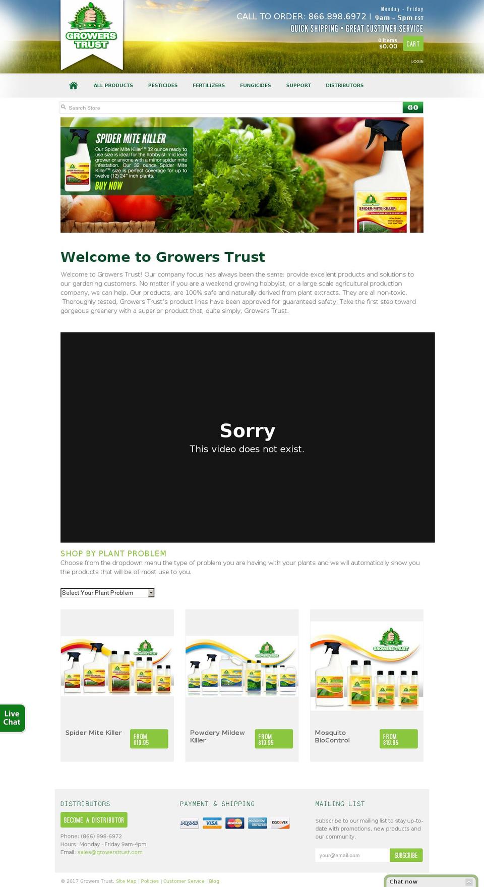 growerstrust.com shopify website screenshot