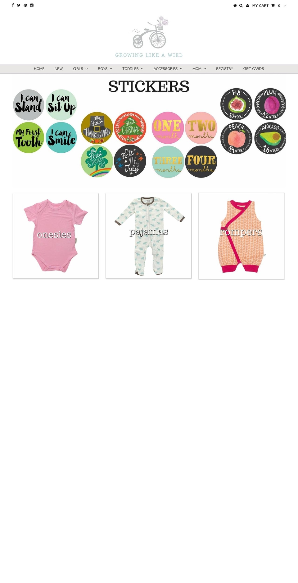 growinglikeawied.com — Shopify storefront screenshot