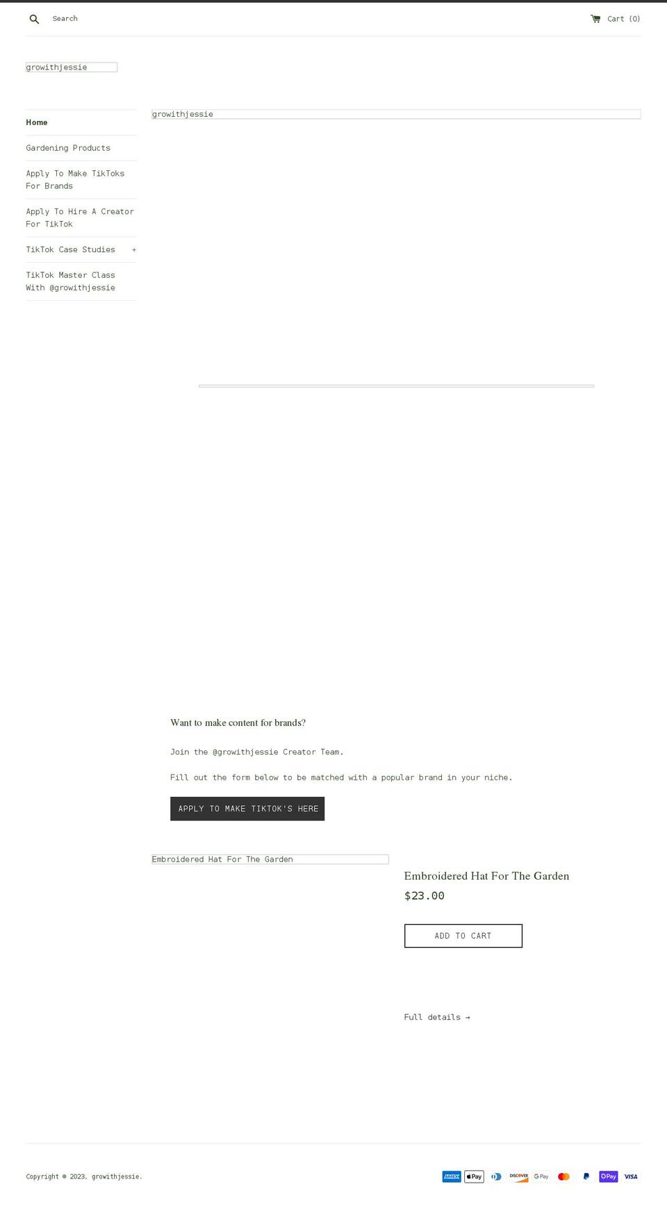 growithjessie.ca shopify website screenshot