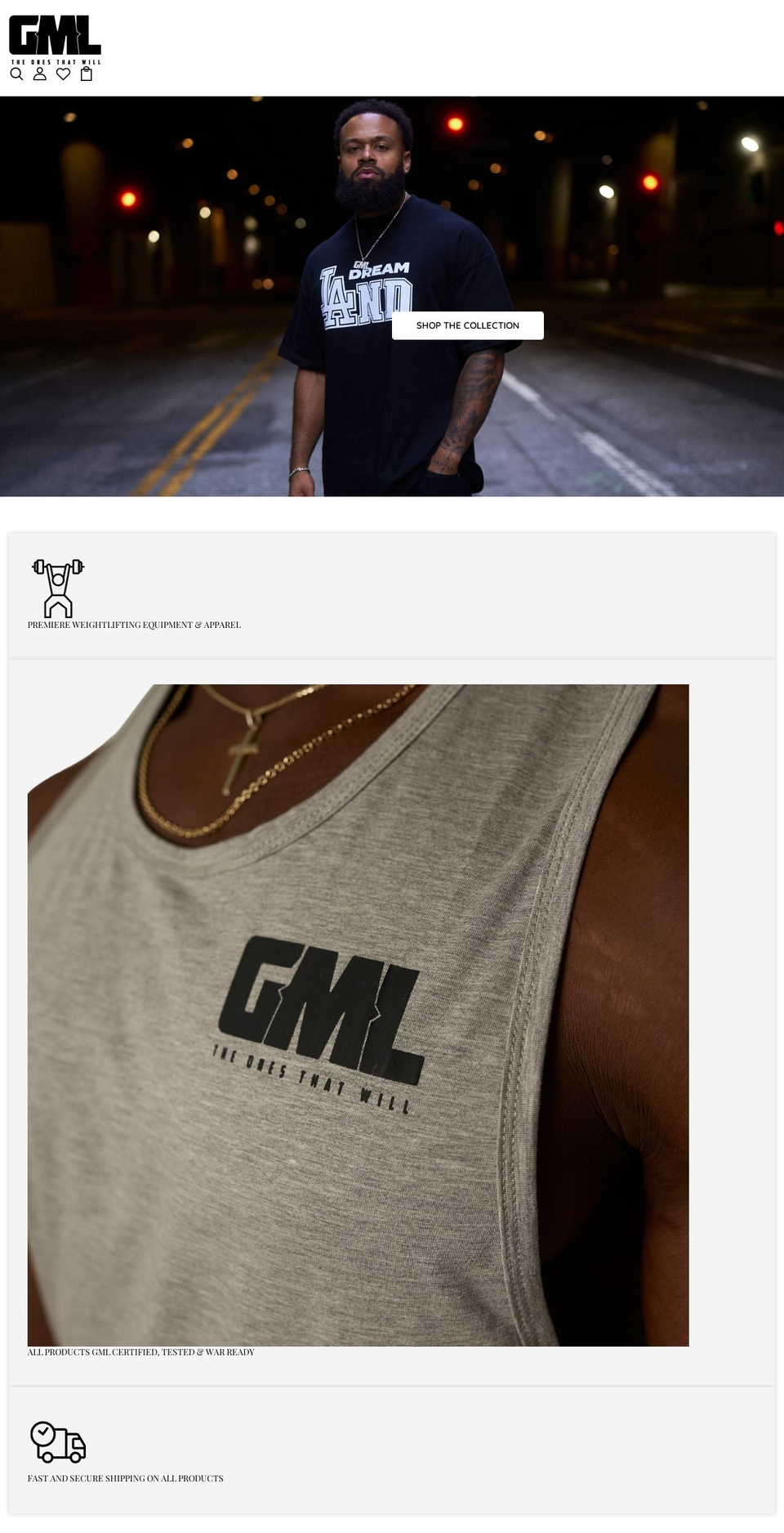 grownmanland.com shopify website screenshot