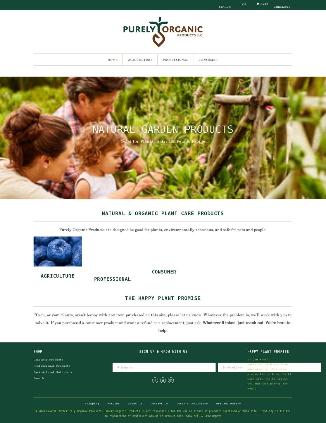growpop.com shopify website screenshot