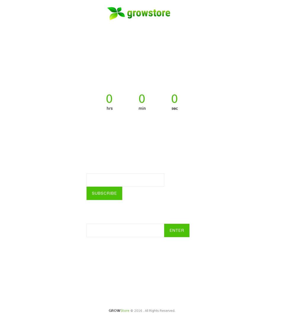 growstore.net shopify website screenshot