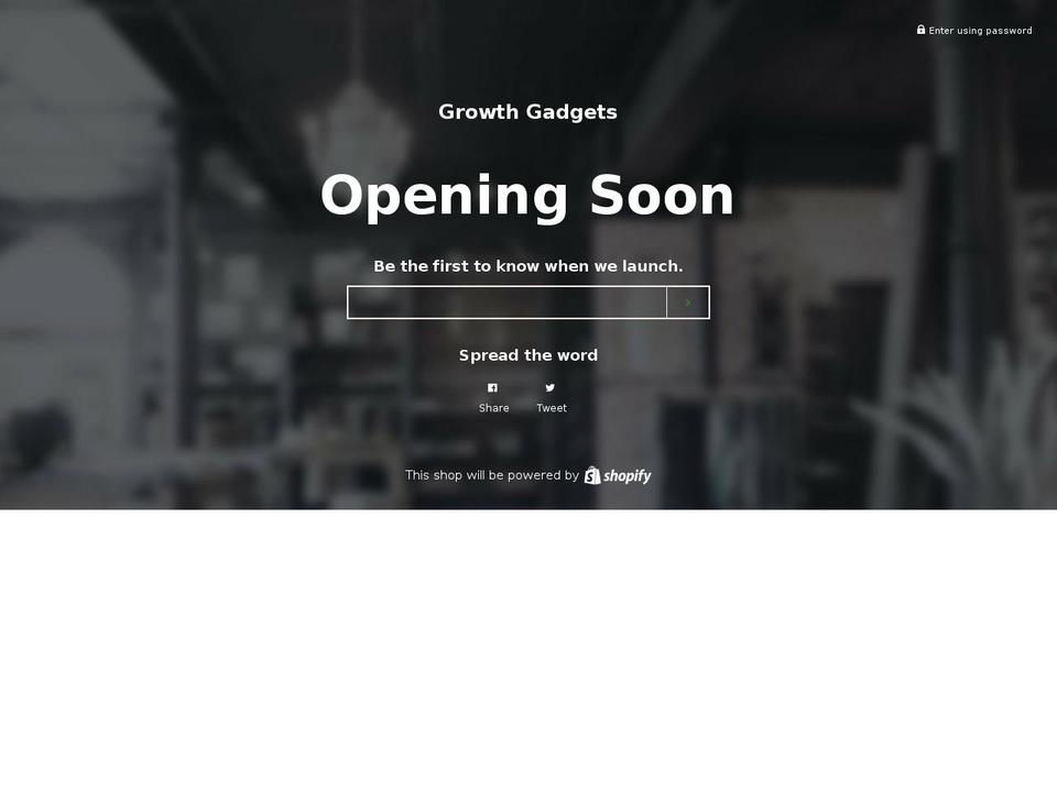 growthgadgets.com — Shopify storefront screenshot