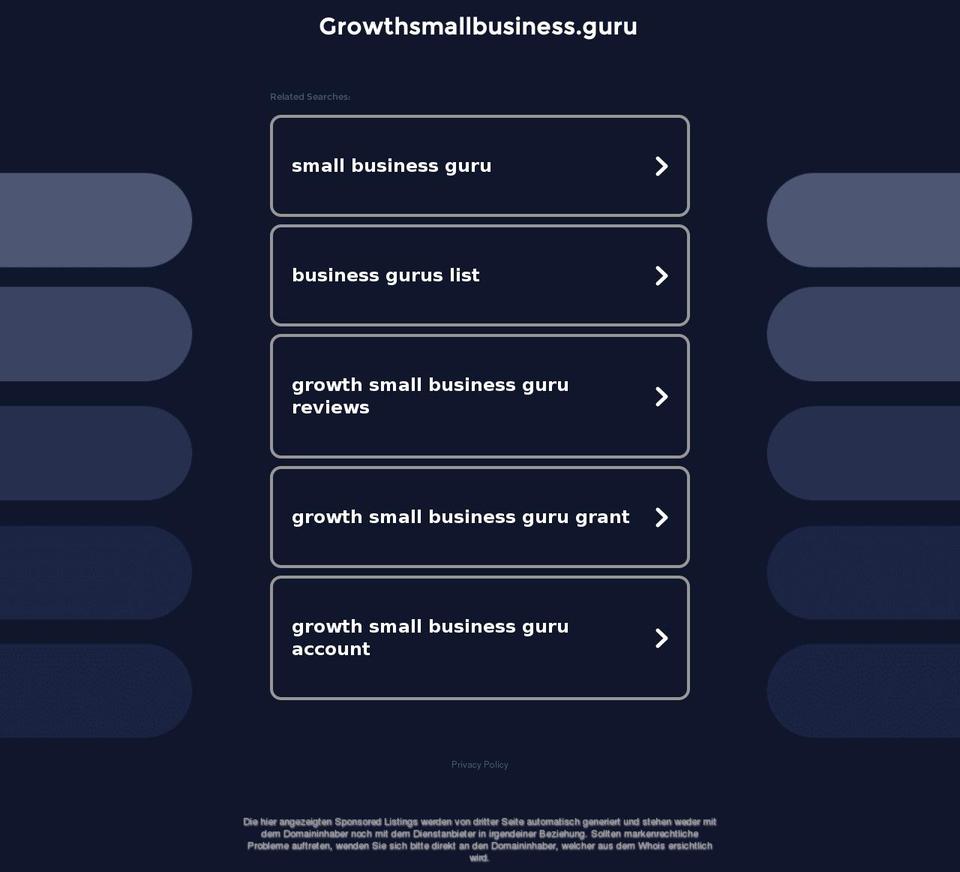 growthsmallbusiness.guru shopify website screenshot