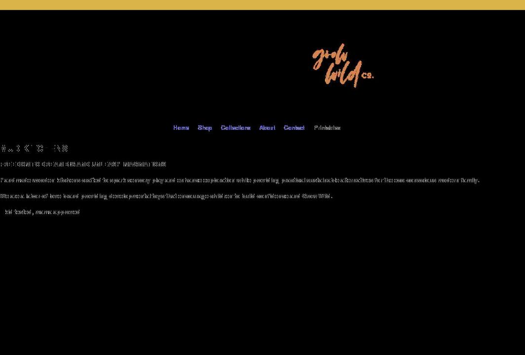 growwildco.com shopify website screenshot
