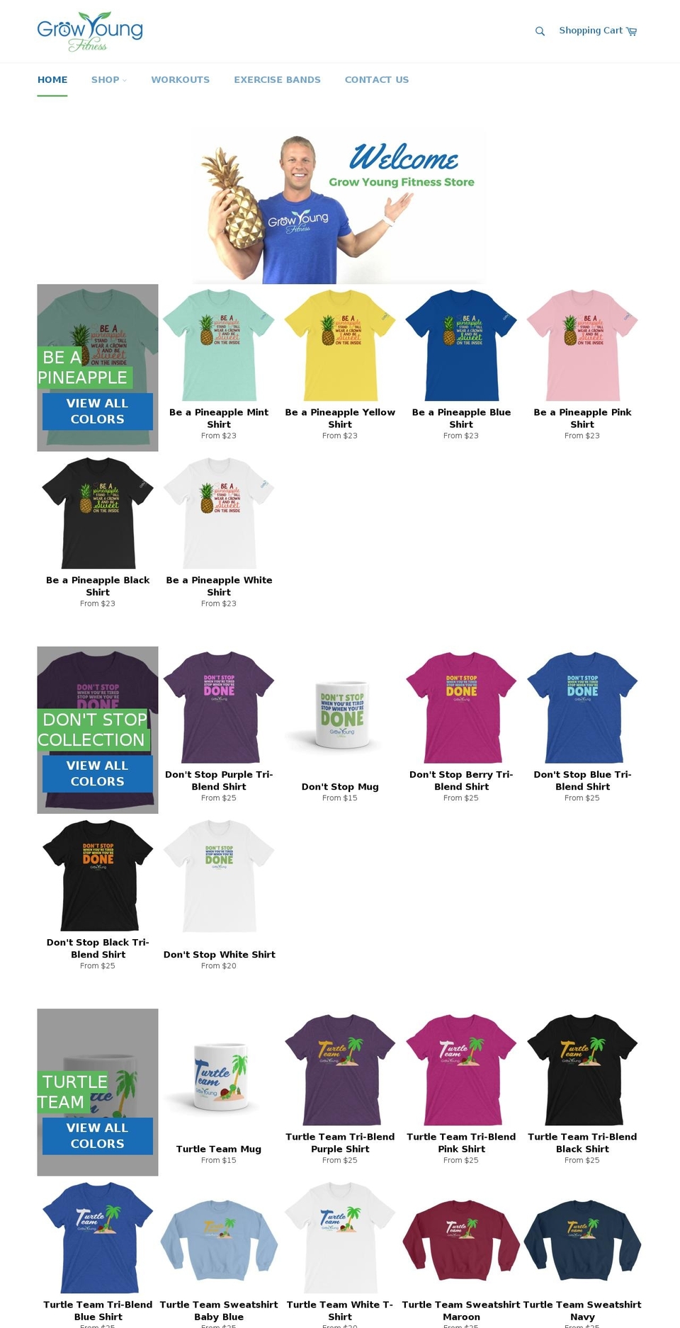 growyoungshop.com shopify website screenshot
