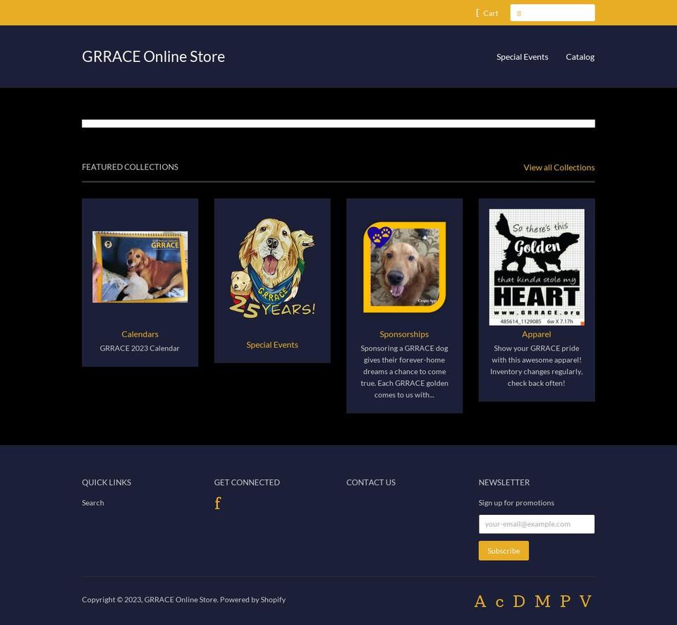 grrace-online-store.myshopify.com shopify website screenshot