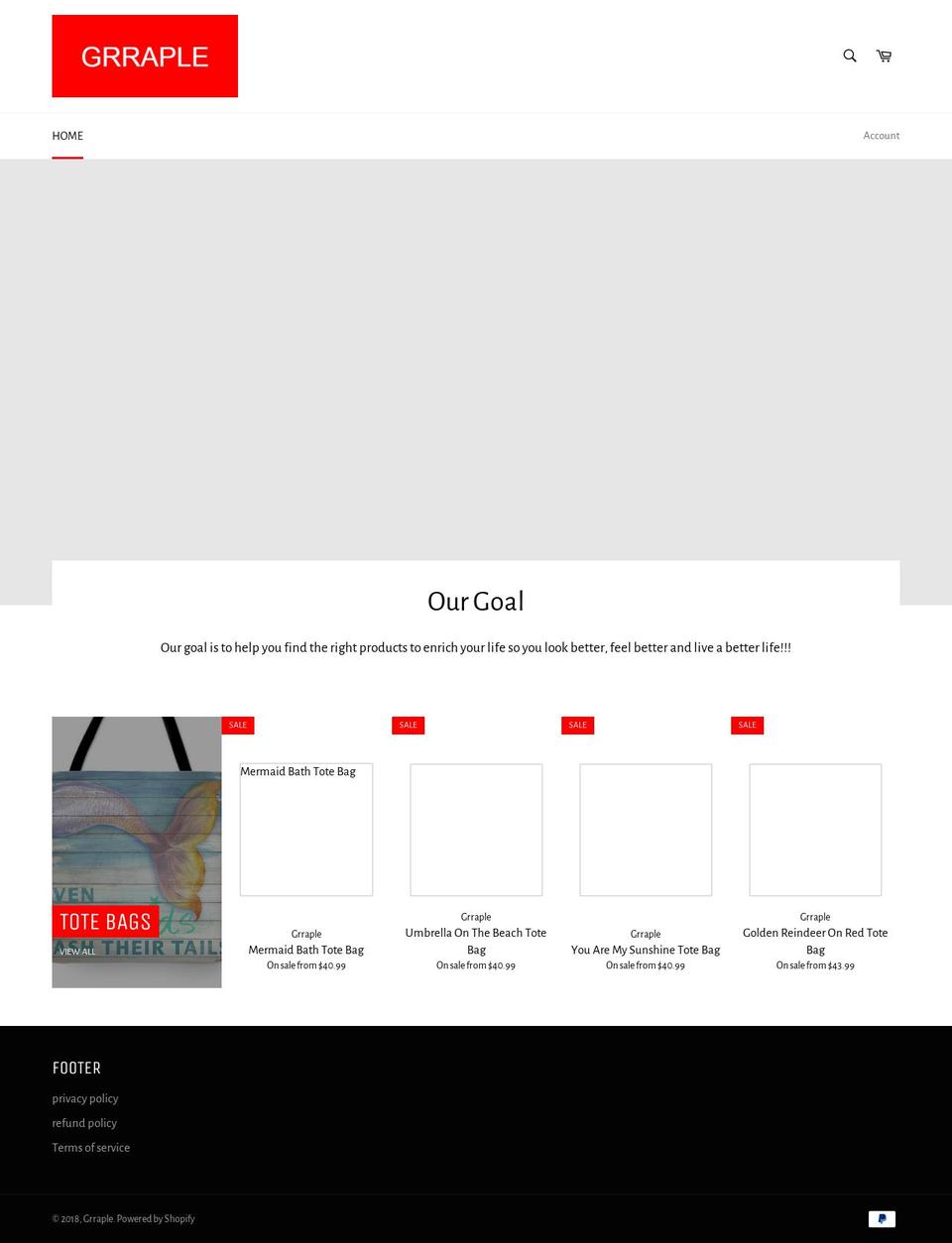 grraple.com — Shopify storefront screenshot