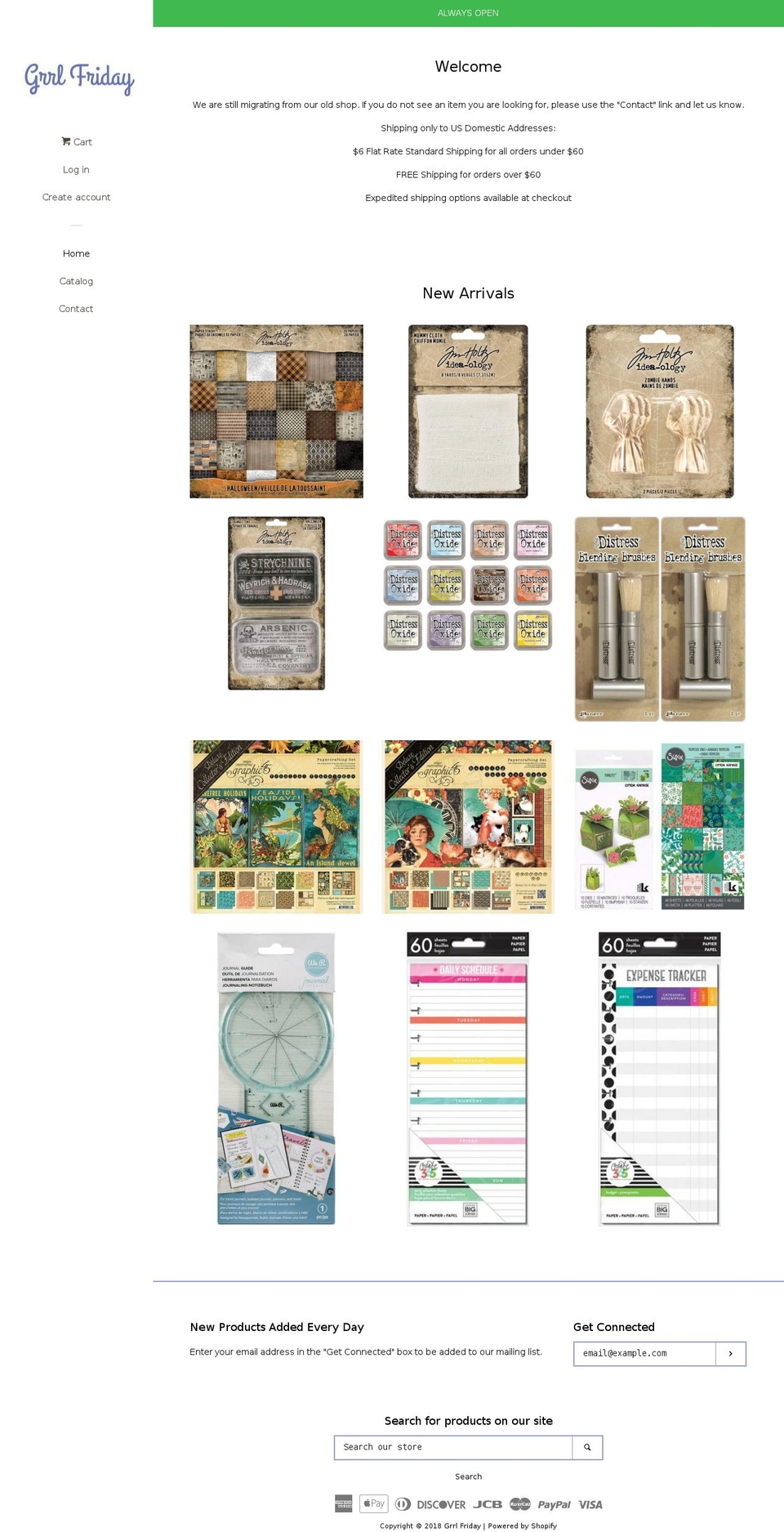 grrlfriday.com shopify website screenshot