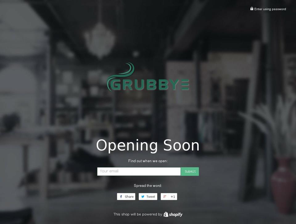 grubbye.com — Shopify storefront screenshot