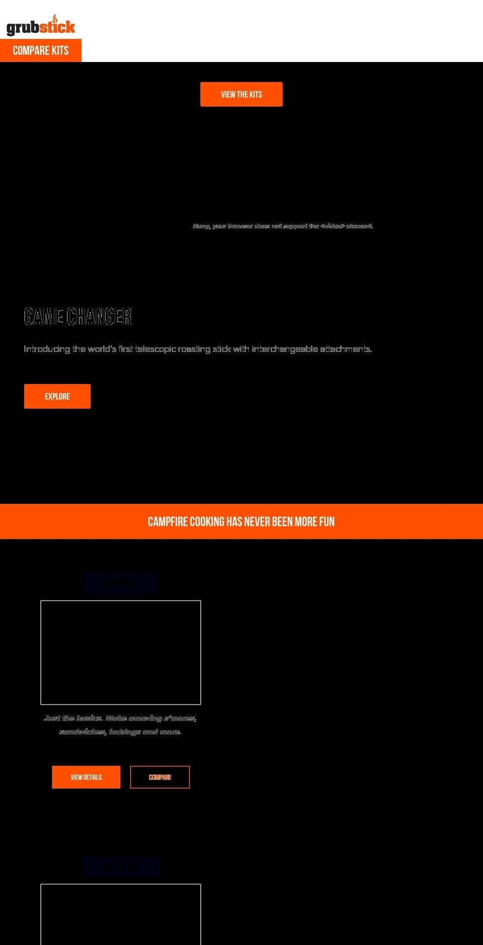 grubstick.com shopify website screenshot