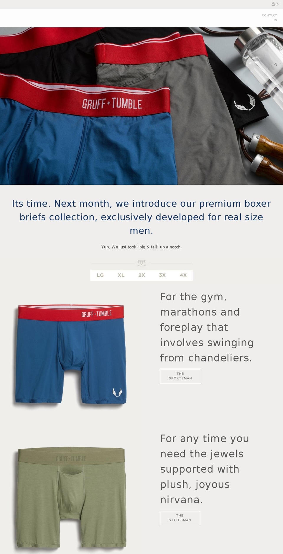 gruffandtumble.com shopify website screenshot