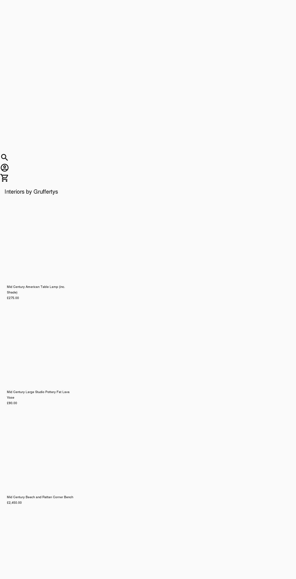 gruffertys.com shopify website screenshot