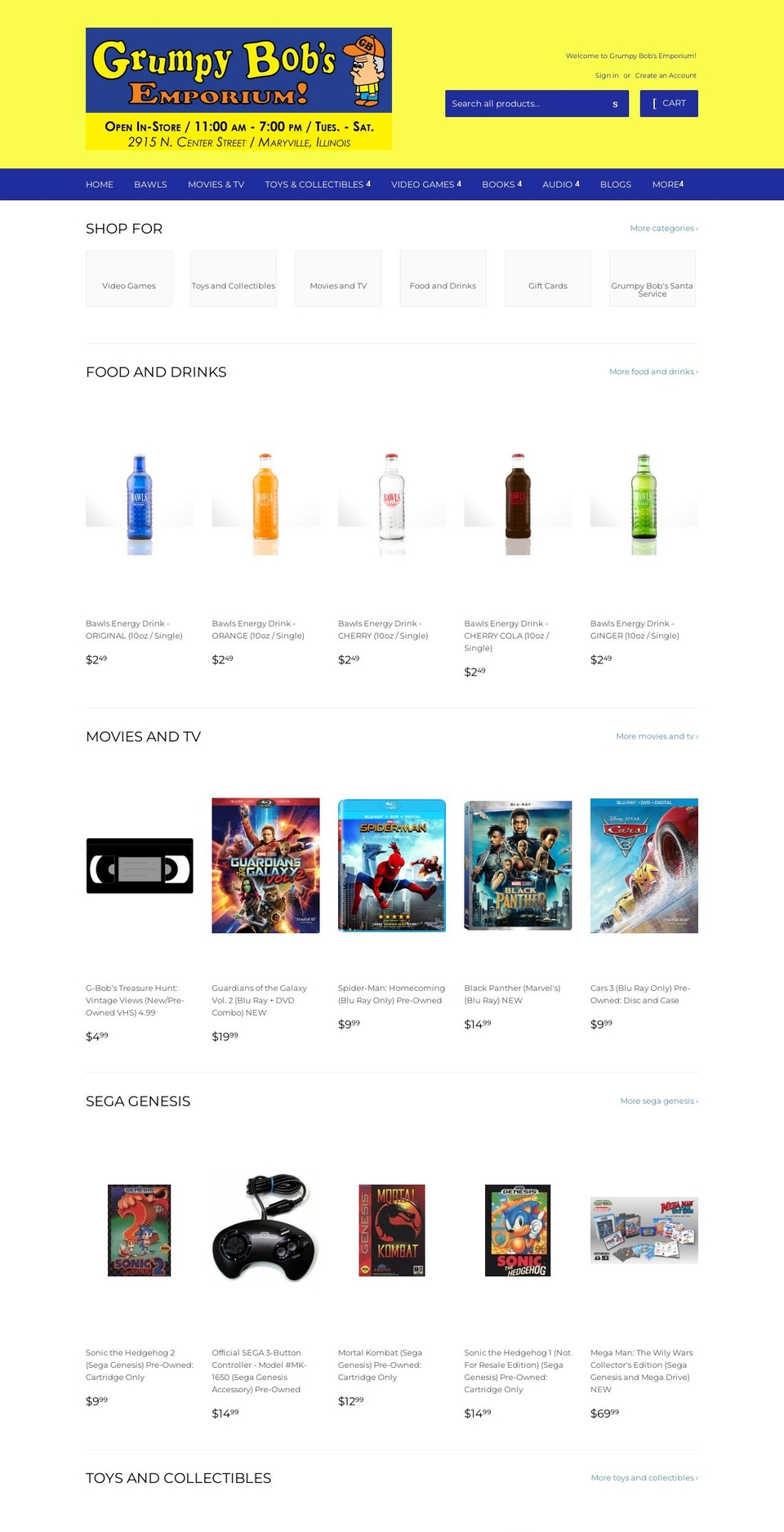 grumpybobsonline.com shopify website screenshot