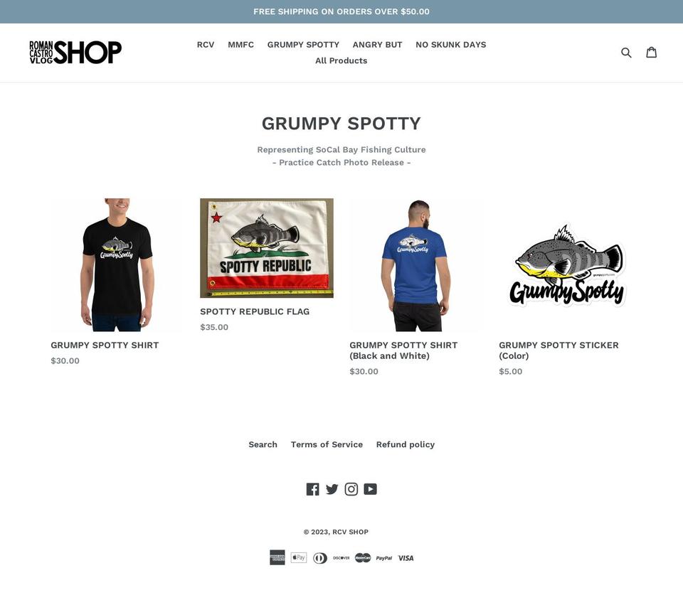 grumpyspotty.com — Shopify storefront screenshot