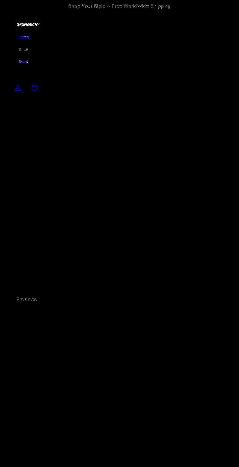 grungechy.com shopify website screenshot