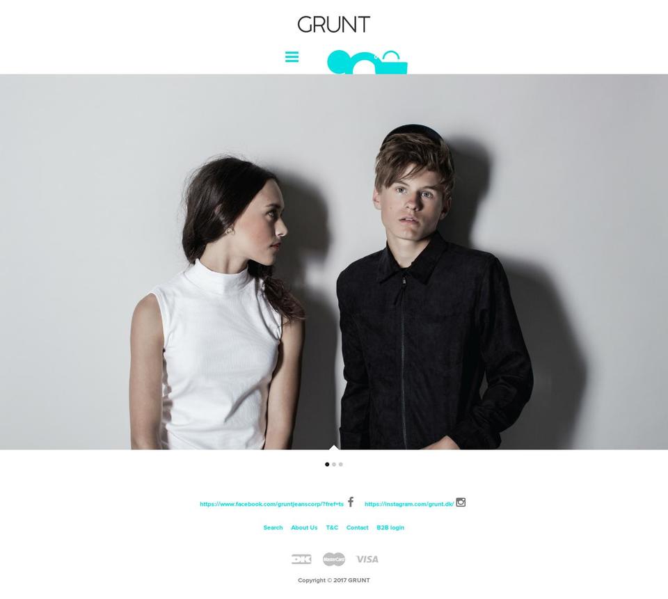 grunt.dk shopify website screenshot