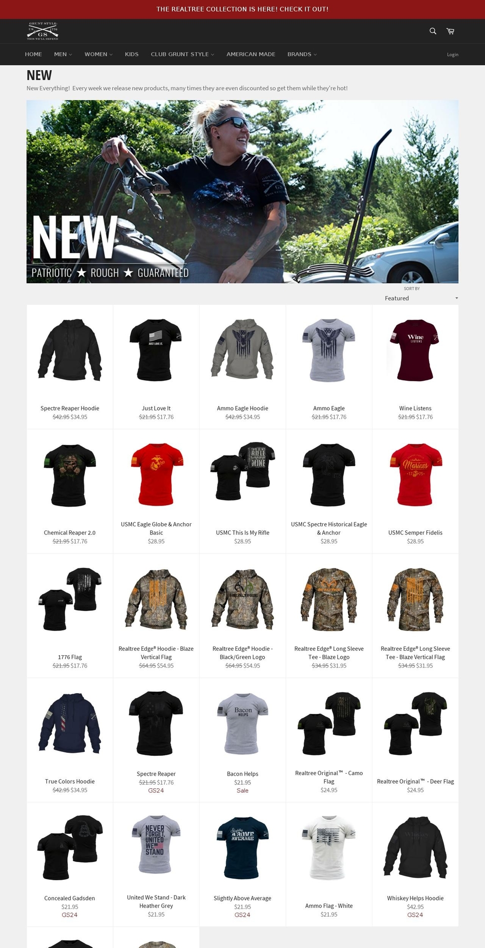 gruntbunny.com — Shopify storefront screenshot