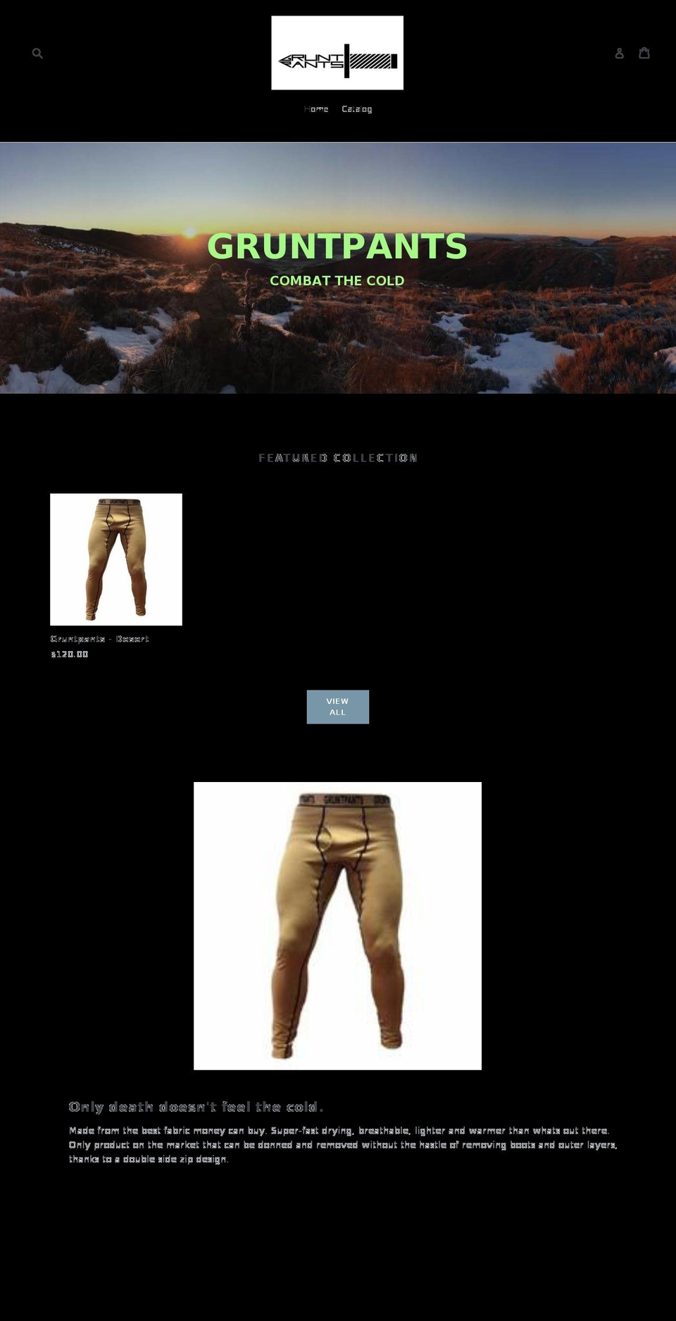 gruntpants.com — Shopify storefront screenshot