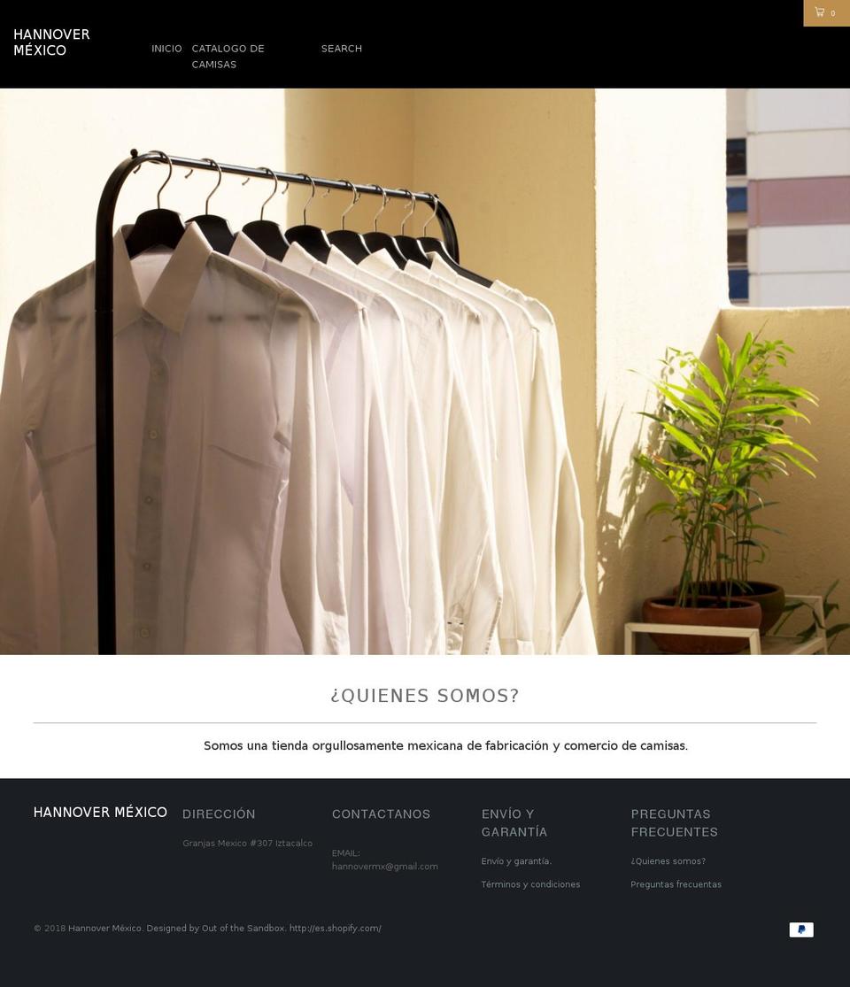 grupohannover.com — Shopify storefront screenshot