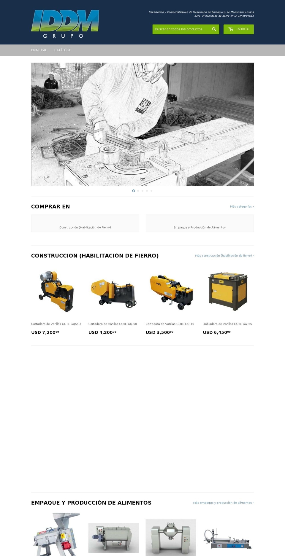 grupoiddm.com — Shopify storefront screenshot