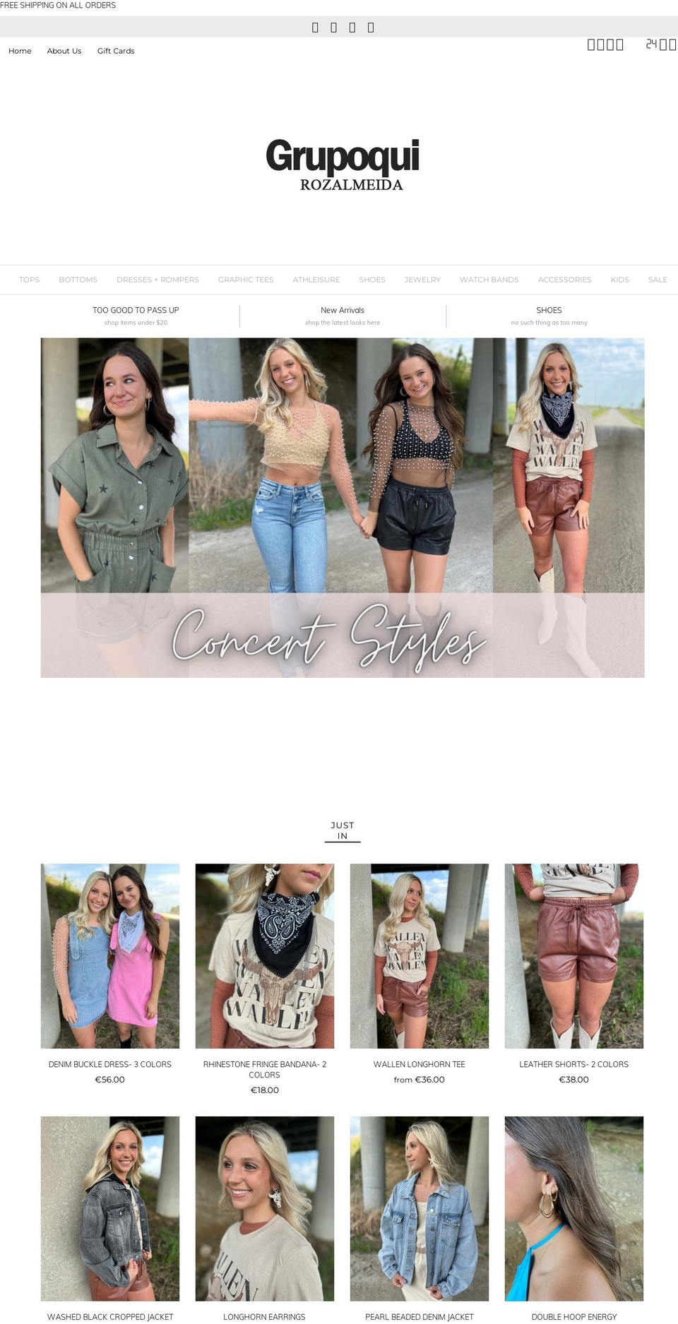 grupoquirozalmeida.com shopify website screenshot