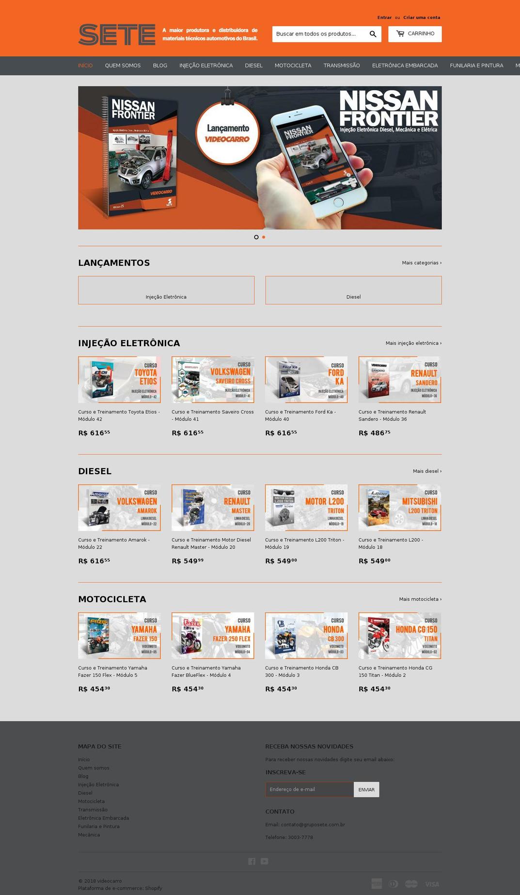 gruposete.com.br shopify website screenshot