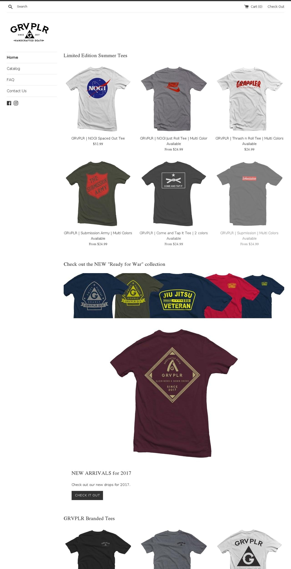 grvplr.com — Shopify storefront screenshot