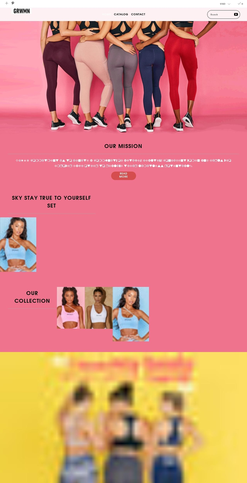 grwmn.com shopify website screenshot