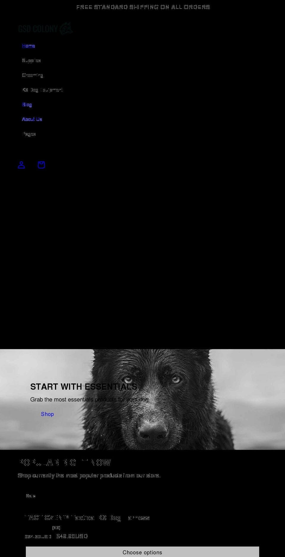 gsdcolony.com shopify website screenshot