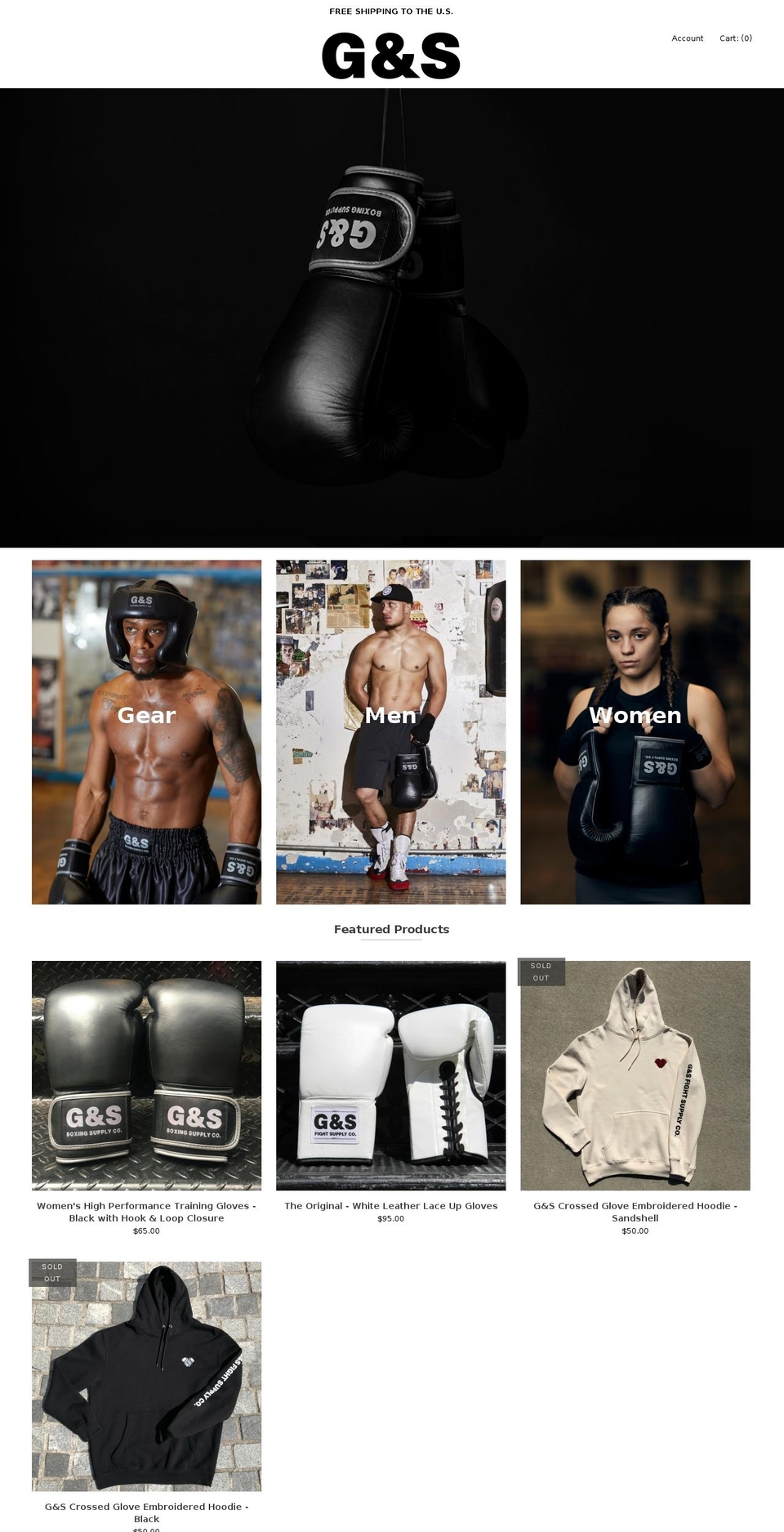 gsfightsupply.com shopify website screenshot