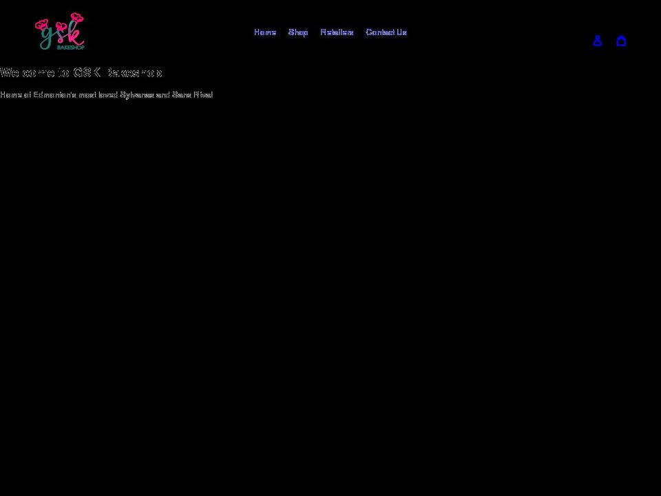 gskbakeshop.com shopify website screenshot