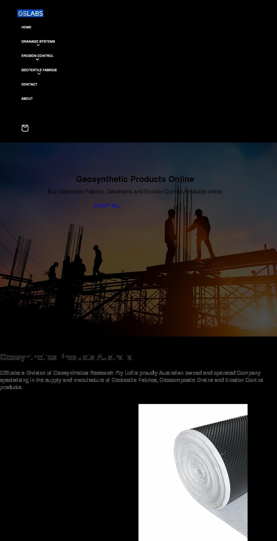 gslabs.com.au shopify website screenshot