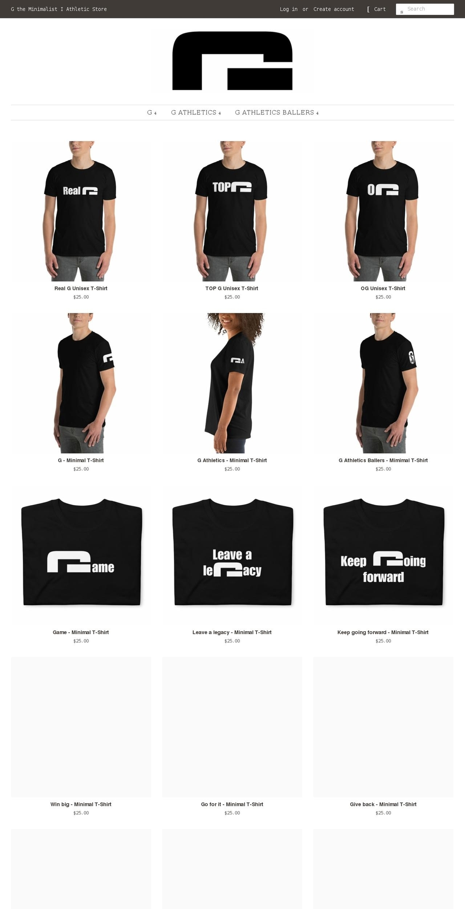 gsonlinestore.com shopify website screenshot