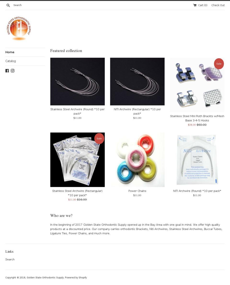 gsorthosupply.com — Shopify storefront screenshot
