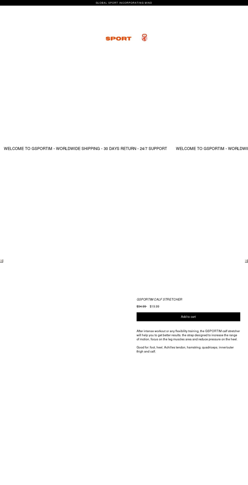 gsportim.com shopify website screenshot