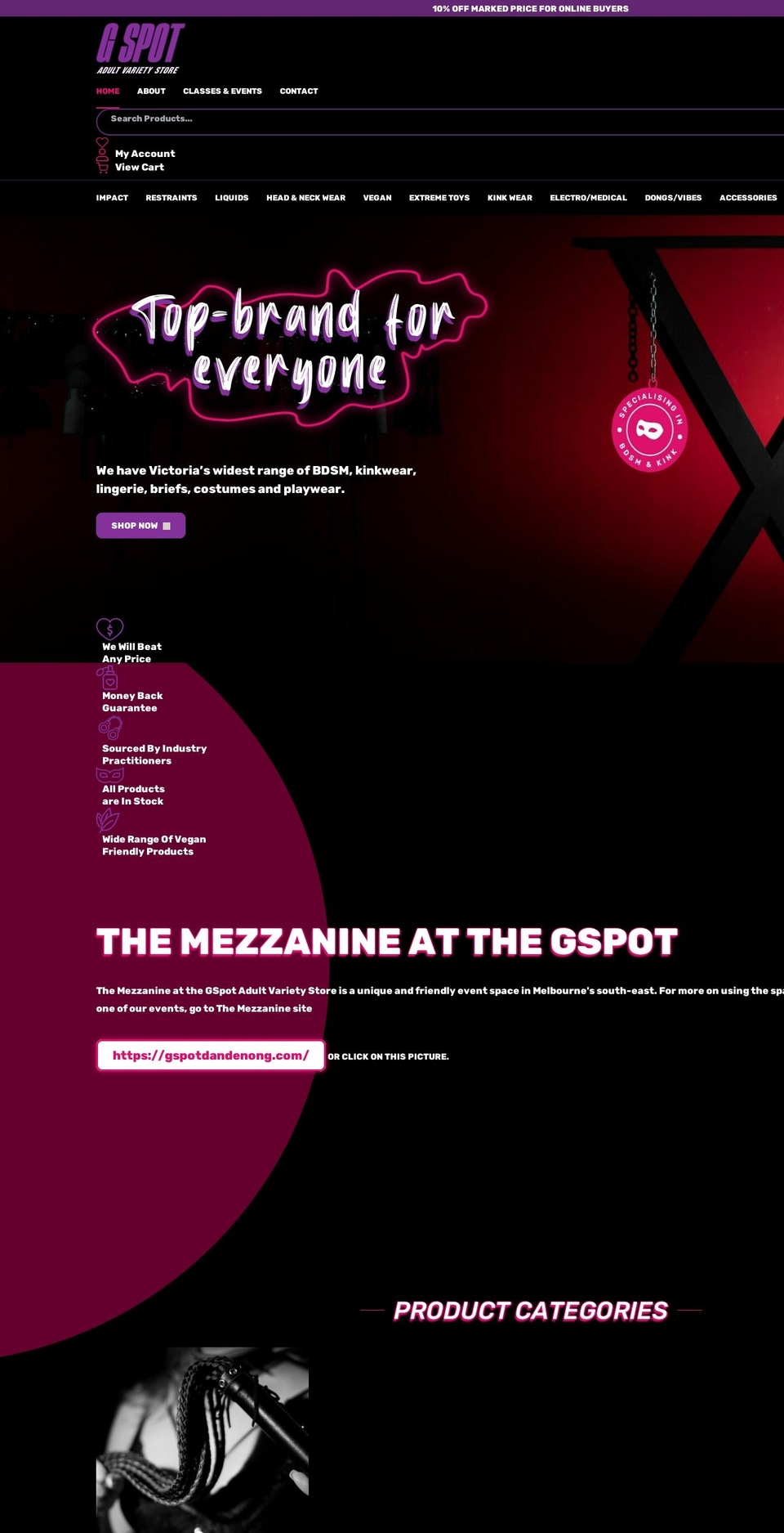 gspotdandenong.com.au shopify website screenshot