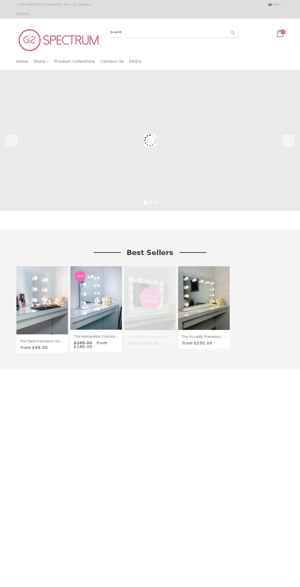 gsspectrum.com — Shopify storefront screenshot
