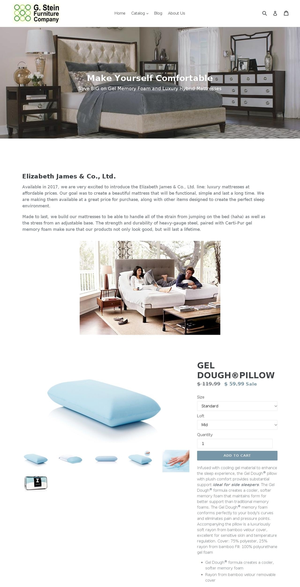 gsteinfurniturecompany.com shopify website screenshot