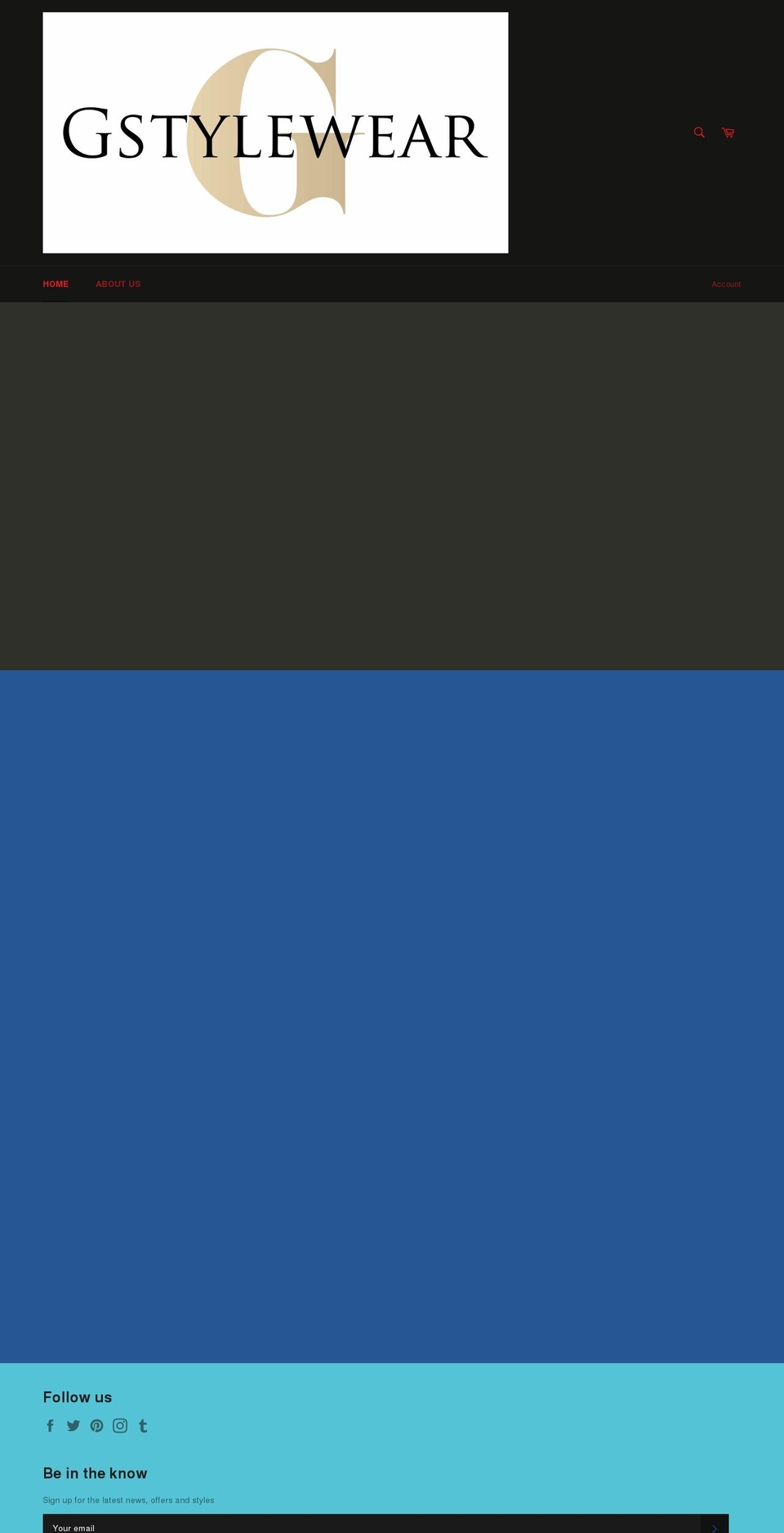 gstylewear.com — Shopify storefront screenshot