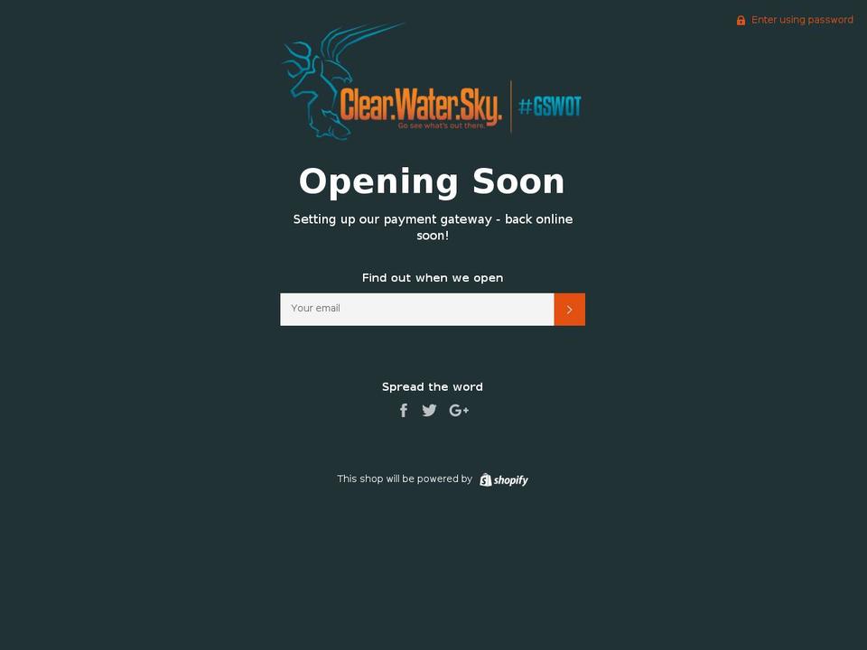 gswot.com — Shopify storefront screenshot