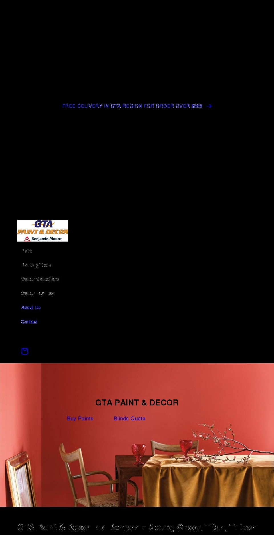 gtapaintdecor.com shopify website screenshot