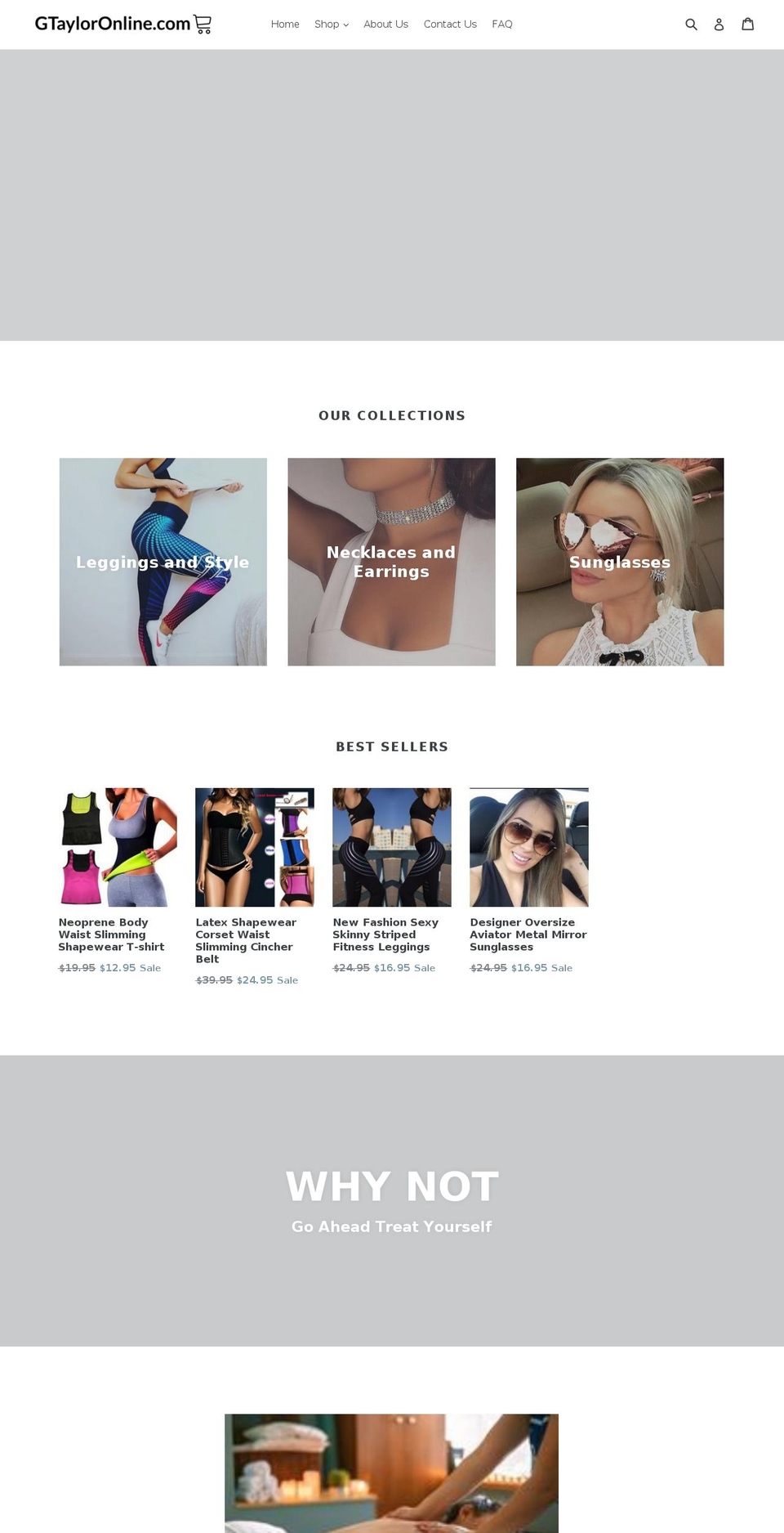 gtayloronline.com — Shopify storefront screenshot