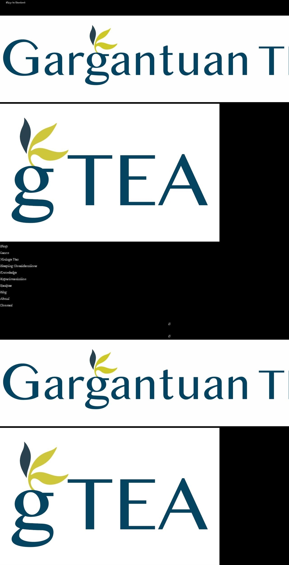 gtealeaf.com — Shopify storefront screenshot