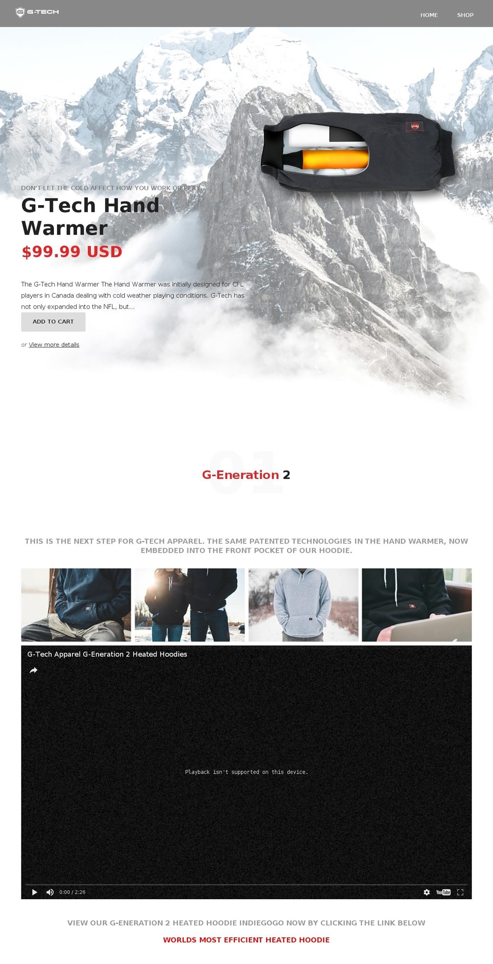 gtechapparel.com shopify website screenshot